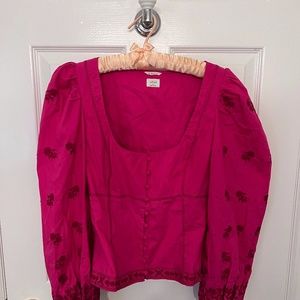 Wilfred scoop neck top, Pink